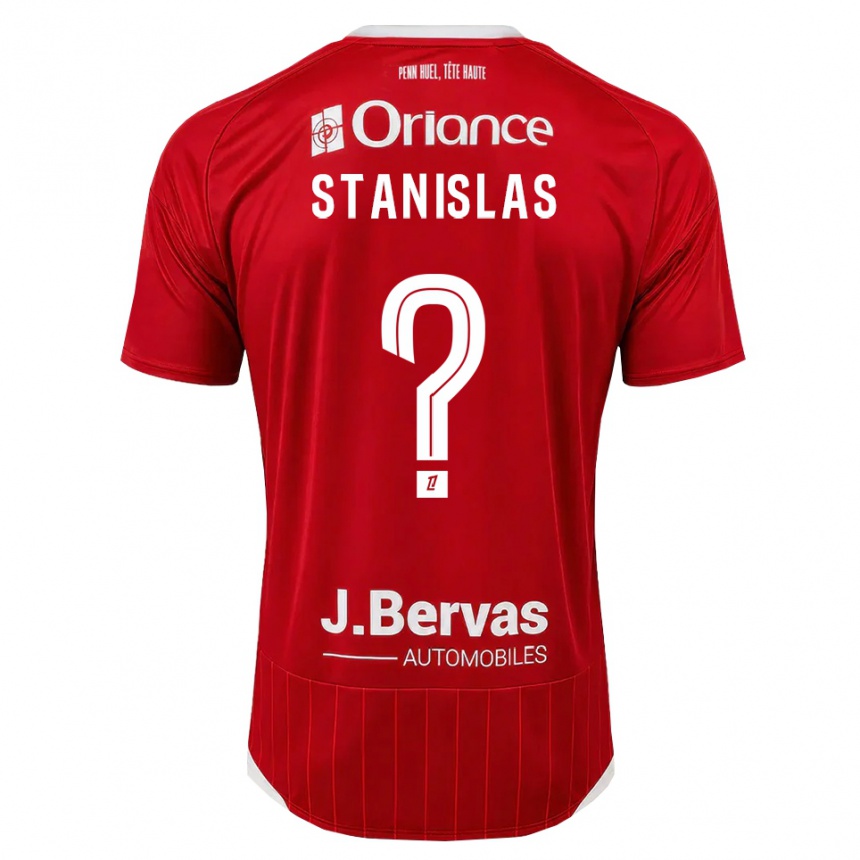 ילדים כדורגל Lohys Stanislas #0 לבן אדום ג'רזי ביתית 2026/27 ילדים כדורגל Lohys Stanislas #0 לבן אדום ג'רזי ביתית 2026/27