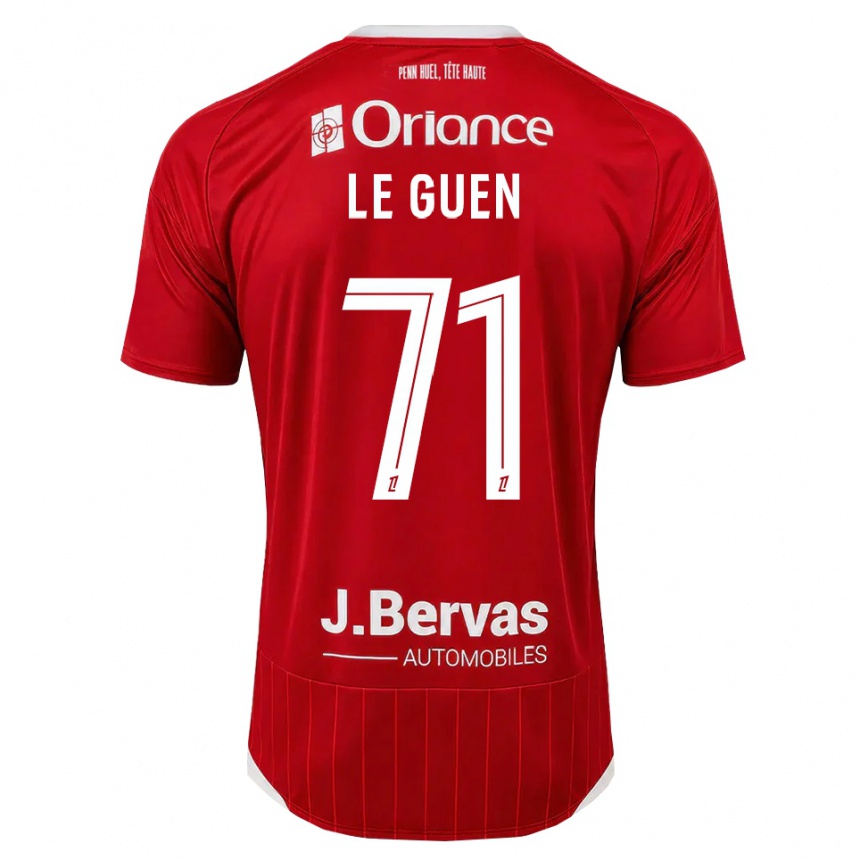 ילדים כדורגל Raphaël Le Guen #71 לבן אדום ג'רזי ביתית 2026/27