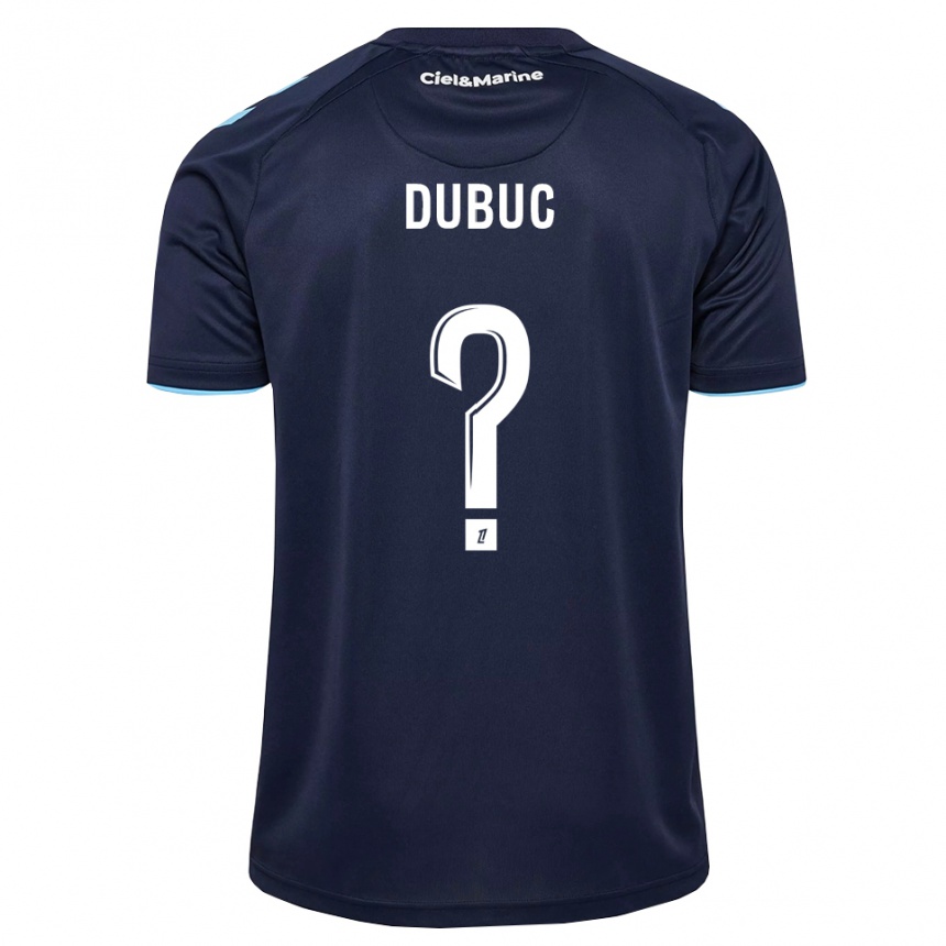 ילדים כדורגל Timéo Dubuc #0 כחול חצות תכלת ג'רזי ביתית 2026/27