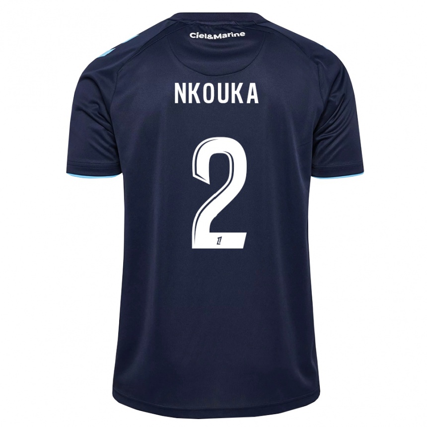 ילדים כדורגל Ethan Nkouka #2 כחול חצות תכלת ג'רזי ביתית 2026/27