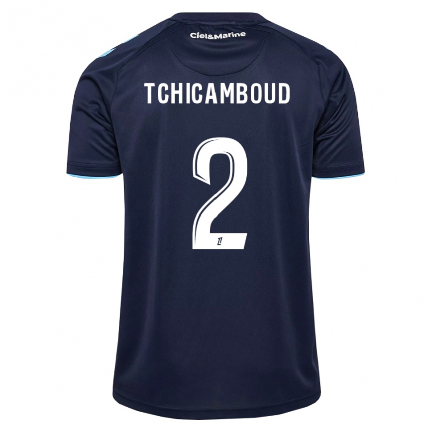 ילדים כדורגל Steed Tchicamboud #2 כחול חצות תכלת ג'רזי ביתית 2026/27