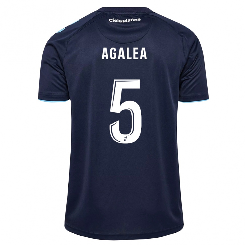 ילדים כדורגל Nathan Agalea #5 כחול חצות תכלת ג'רזי ביתית 2026/27