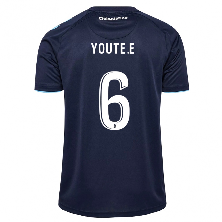 ילדים כדורגל Étienne Youté Kinkoué #6 כחול חצות תכלת ג'רזי ביתית 2026/27