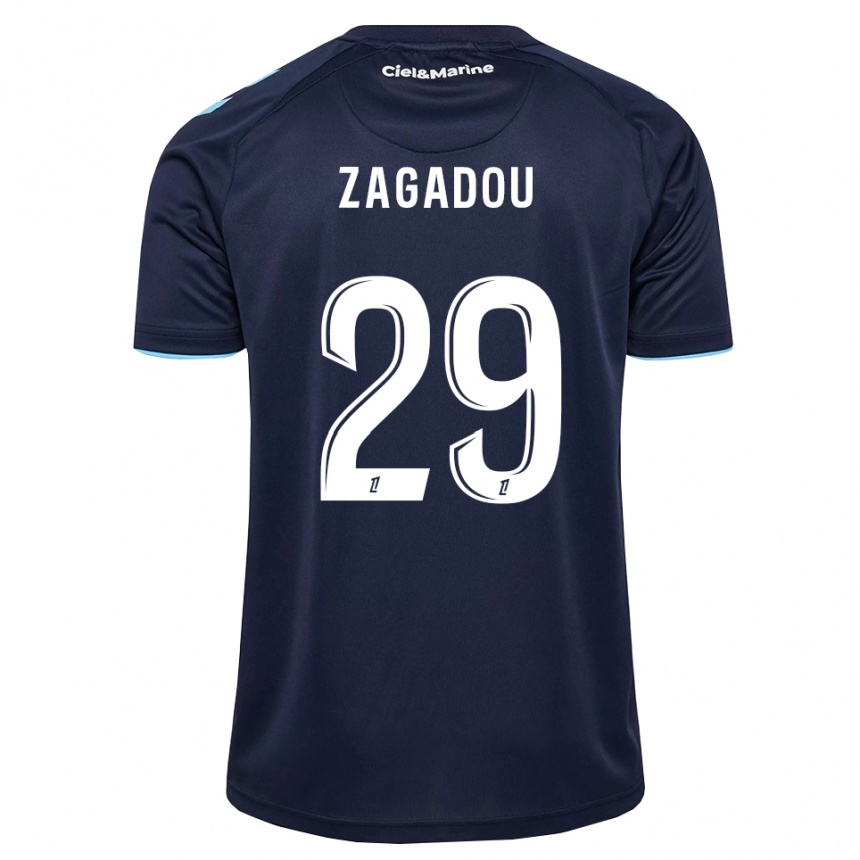 ילדים כדורגל Stephan Zagadou #29 כחול חצות תכלת ג'רזי ביתית 2026/27