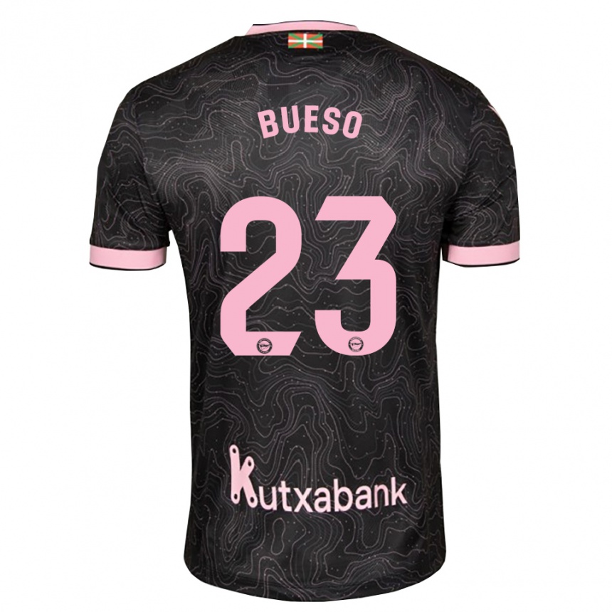 ילדים כדורגל Alejandro Bueso #23 שחור ורוד הרחק ג'רזי 2026/27 ילדים כדורגל Alejandro Bueso #23 שחור ורוד הרחק ג'רזי 2026/27
