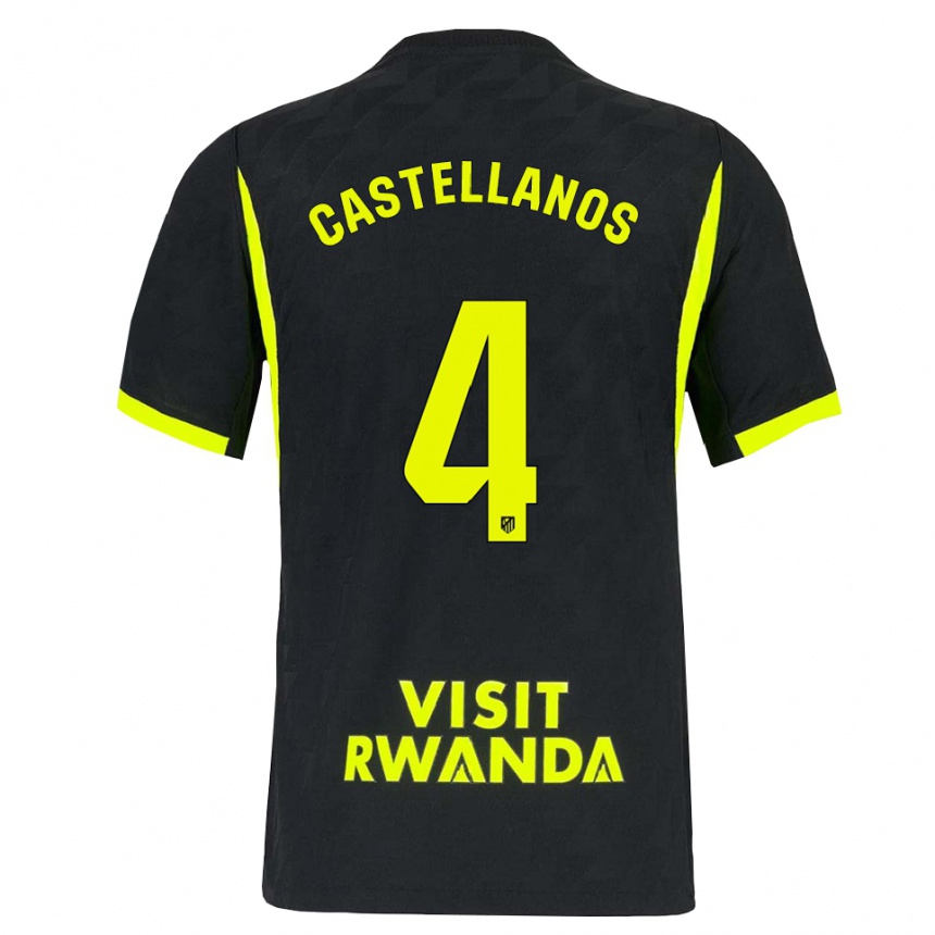 ילדים כדורגל Iván Castellanos #4 ירוק בהיר שחור הרחק ג'רזי 2026/27