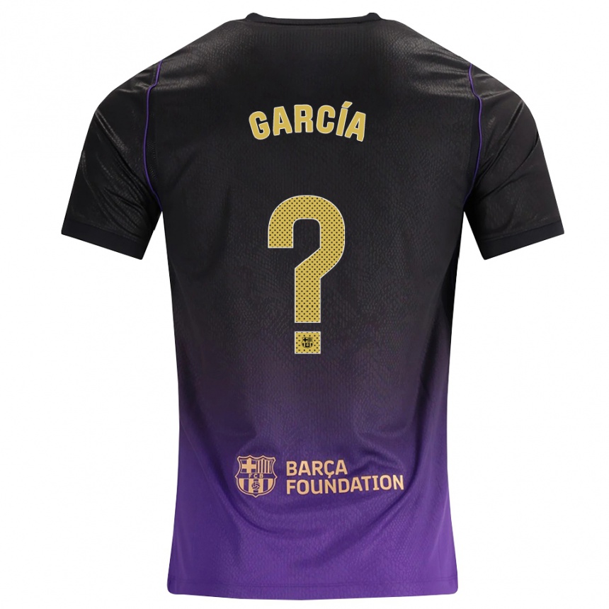 ילדים כדורגל Noah García #0 סגול צהוב שחור הרחק ג'רזי 2026/27