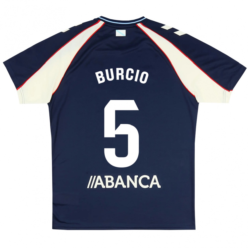 ילדים כדורגל Hugo Burcio #5 כחול מלכותי אדום לבן הרחק ג'רזי 2026/27 ילדים כדורגל Hugo Burcio #5 כחול מלכותי אדום לבן הרחק ג'רזי 2026/27