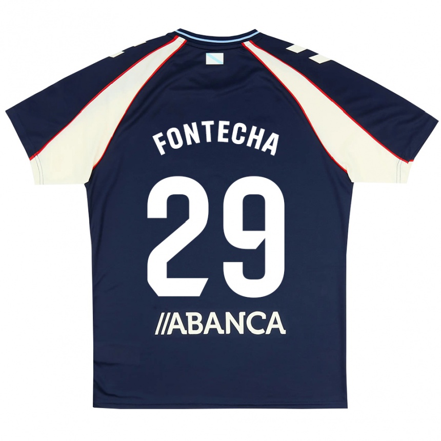 ילדים כדורגל Celia Fontecha #29 כחול מלכותי אדום לבן הרחק ג'רזי 2026/27