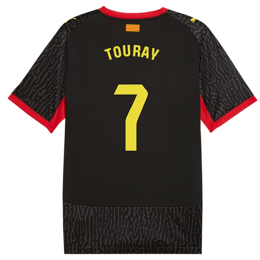 ילדים כדורגל Muhammed Touray #7 שחור צהוב אדום הרחק ג'רזי 2026/27