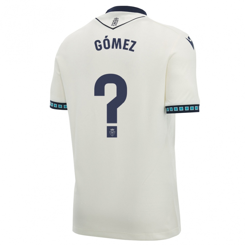 ילדים כדורגל Alonso Gómez #0 לבן שחור כחול שמיים בהיר הרחק ג'רזי 2026/27