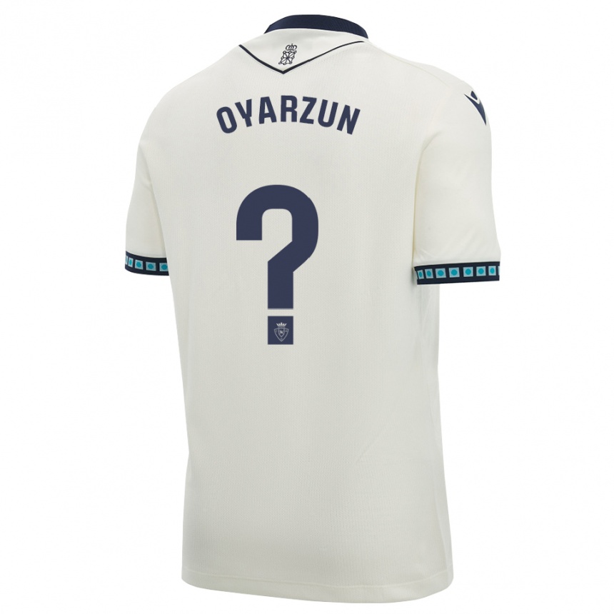 ילדים כדורגל Unai Oyarzun #0 לבן שחור כחול שמיים בהיר הרחק ג'רזי 2026/27