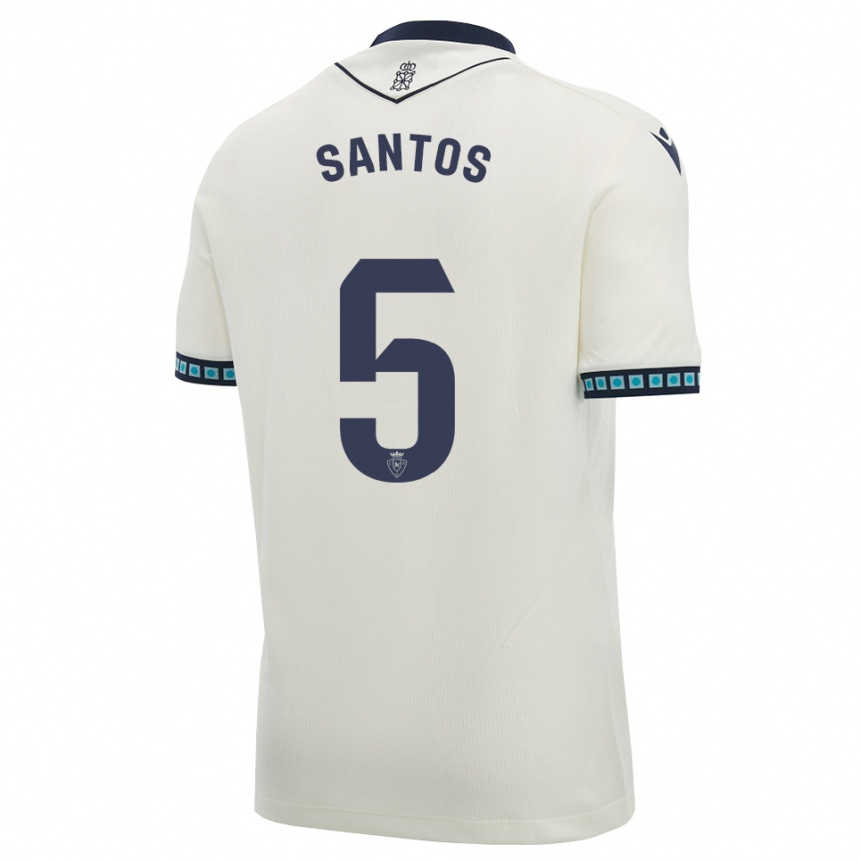 ילדים כדורגל Unai Santos #5 לבן שחור כחול שמיים בהיר הרחק ג'רזי 2026/27 ילדים כדורגל Unai Santos #5 לבן שחור כחול שמיים בהיר הרחק ג'רזי 2026/27