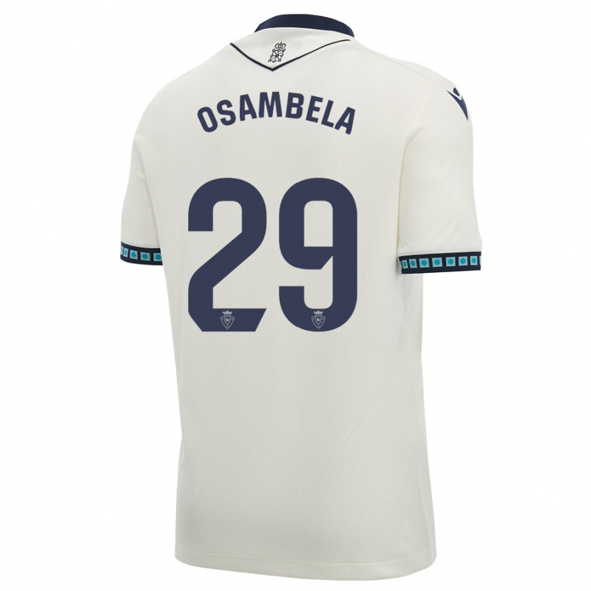 ילדים כדורגל אסייר אוסמבלה #29 לבן שחור כחול שמיים בהיר הרחק ג'רזי 2026/27