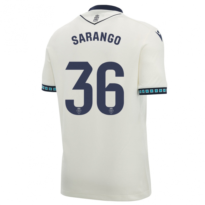 ילדים כדורגל קפה סאראנגו #36 לבן שחור כחול שמיים בהיר הרחק ג'רזי 2026/27