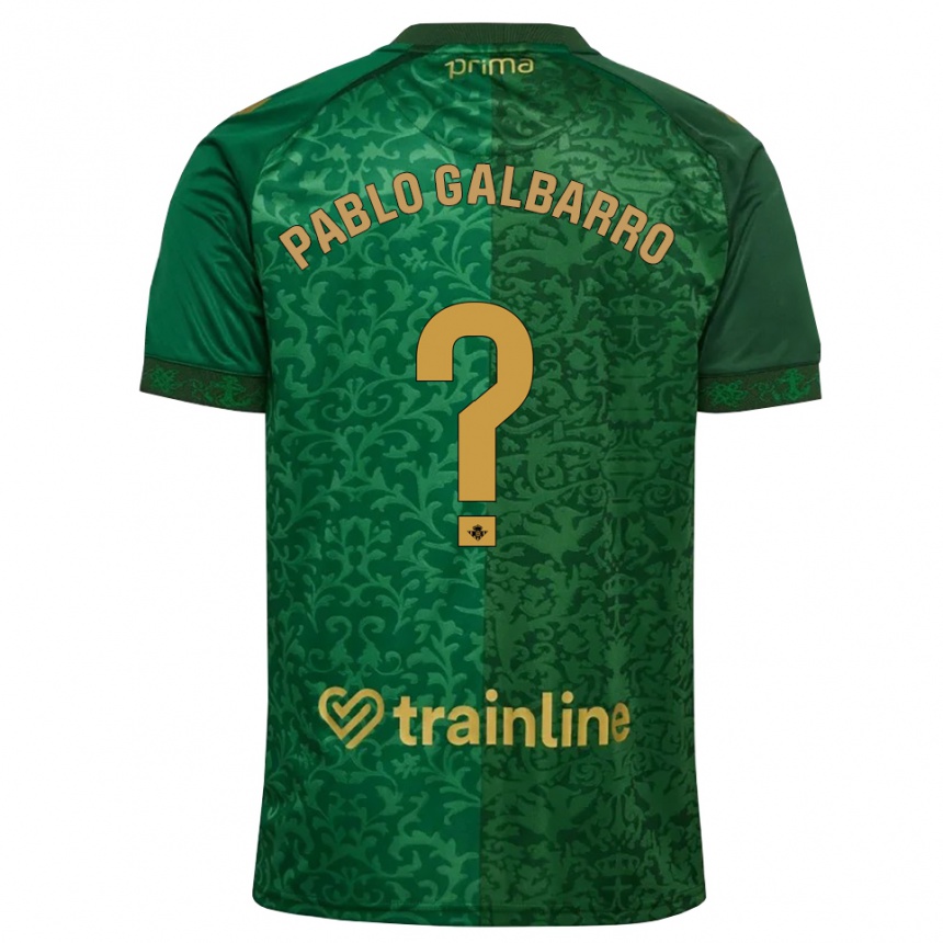 ילדים כדורגל Juan Pablo Galbarro #0 ירוק יער אדמדם כהה הרחק ג'רזי 2026/27