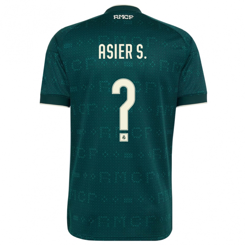 ילדים כדורגל Asier Sánchez #0 אפור כהה לבן הרחק ג'רזי 2026/27