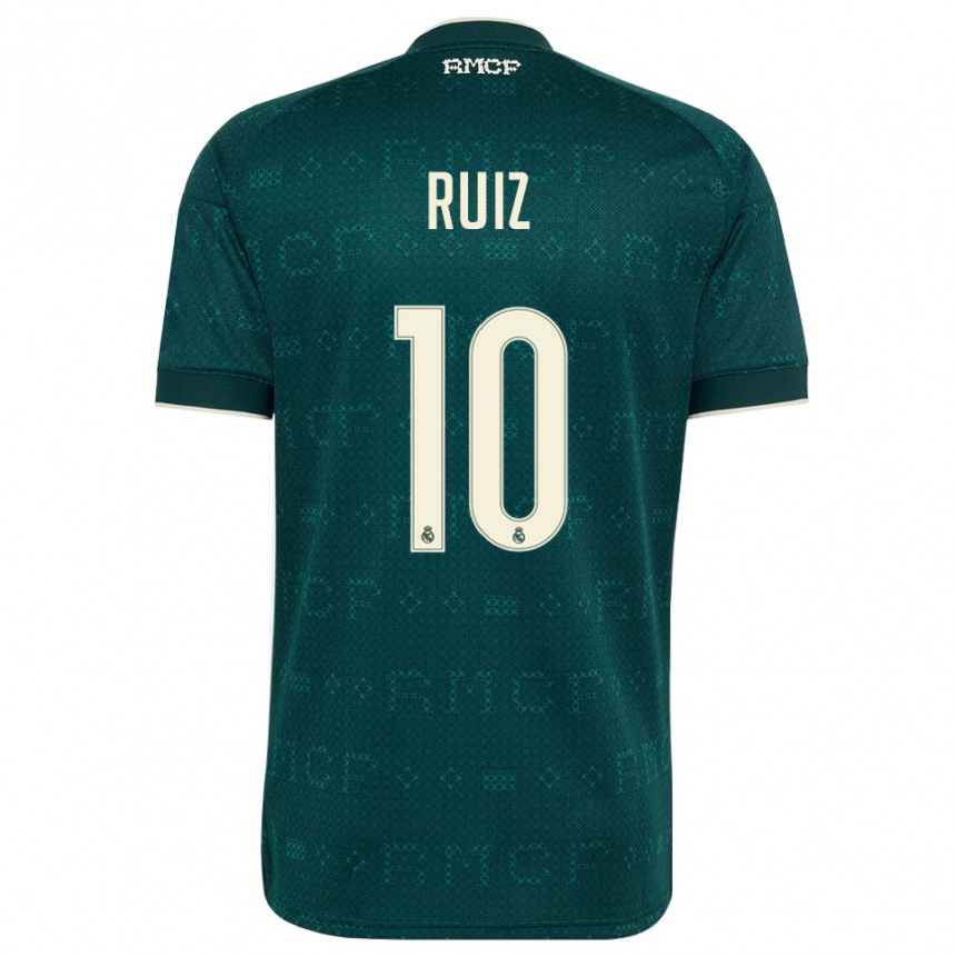ילדים כדורגל Alberto Ruiz #10 אפור כהה לבן הרחק ג'רזי 2026/27