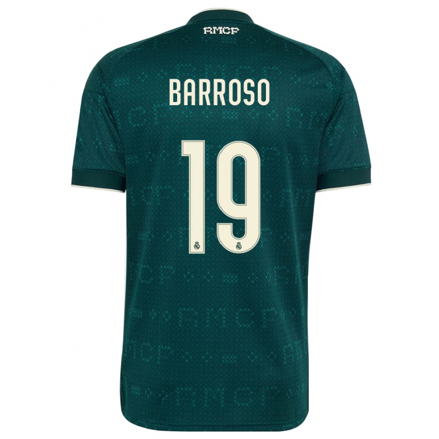 ילדים כדורגל Jaime Barroso #19 אפור כהה לבן הרחק ג'רזי 2026/27