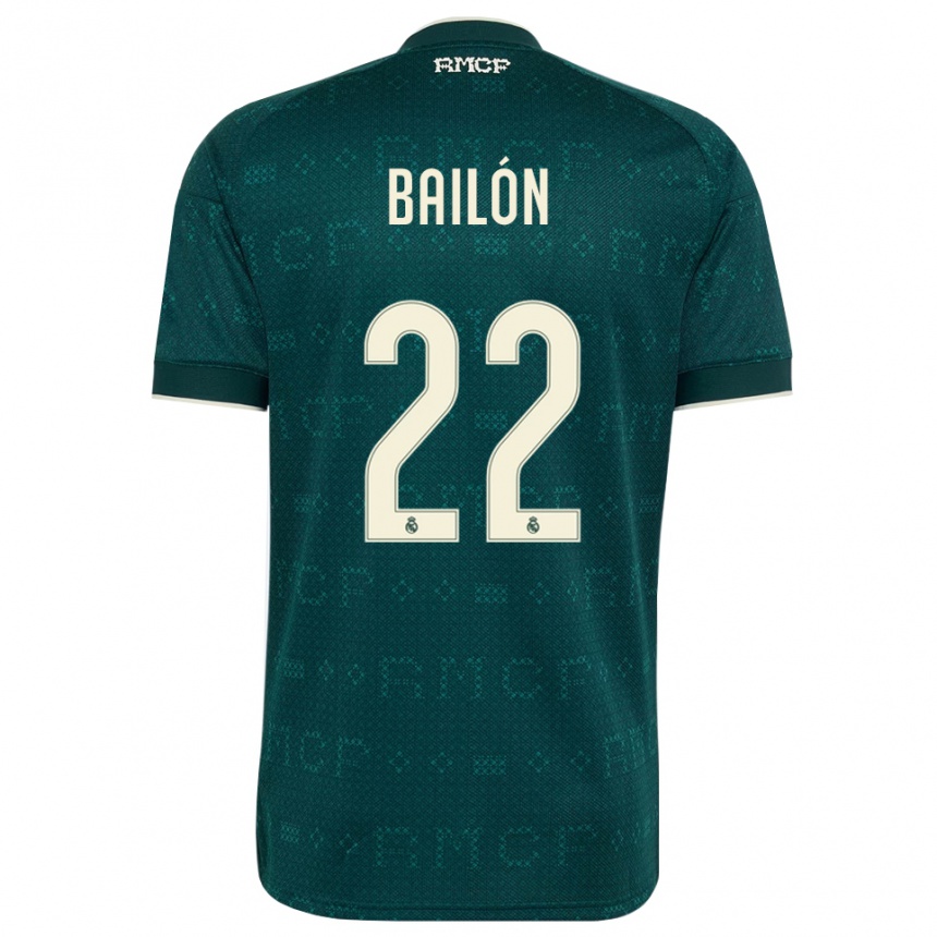 ילדים כדורגל Javi Bailón #22 אפור כהה לבן הרחק ג'רזי 2026/27