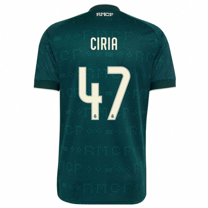 ילדים כדורגל Alexis Ciria #47 אפור כהה לבן הרחק ג'רזי 2026/27