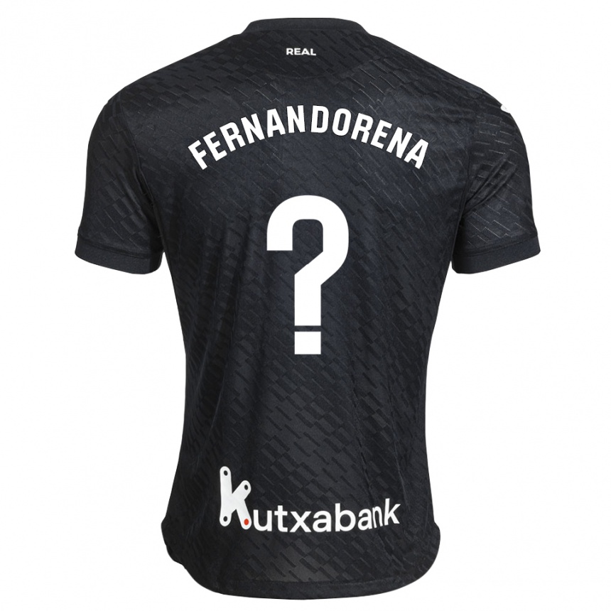 ילדים כדורגל Alex Fernandorena #0 שחור לבן הרחק ג'רזי 2026/27
