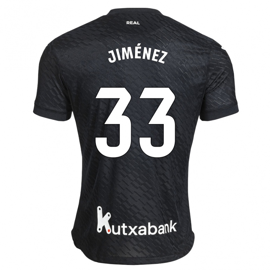 ילדים כדורגל Javier Jiménez #33 שחור לבן הרחק ג'רזי 2026/27 ילדים כדורגל Javier Jiménez #33 שחור לבן הרחק ג'רזי 2026/27