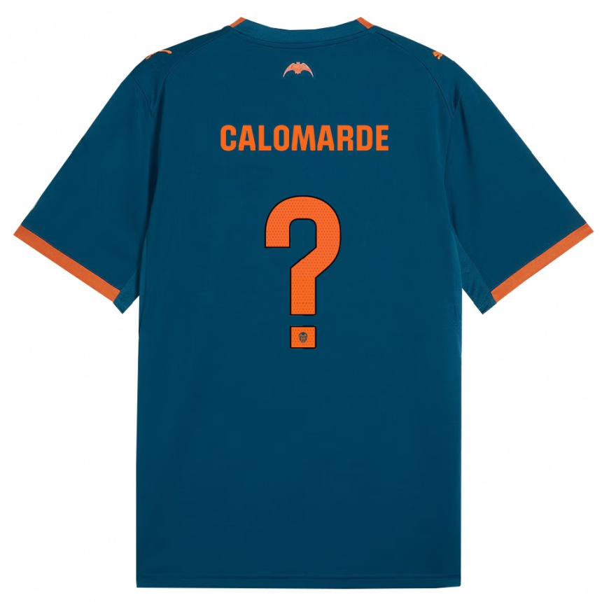 ילדים כדורגל Jorge Calomarde #0 כחול דודג' כתום הרחק ג'רזי 2026/27