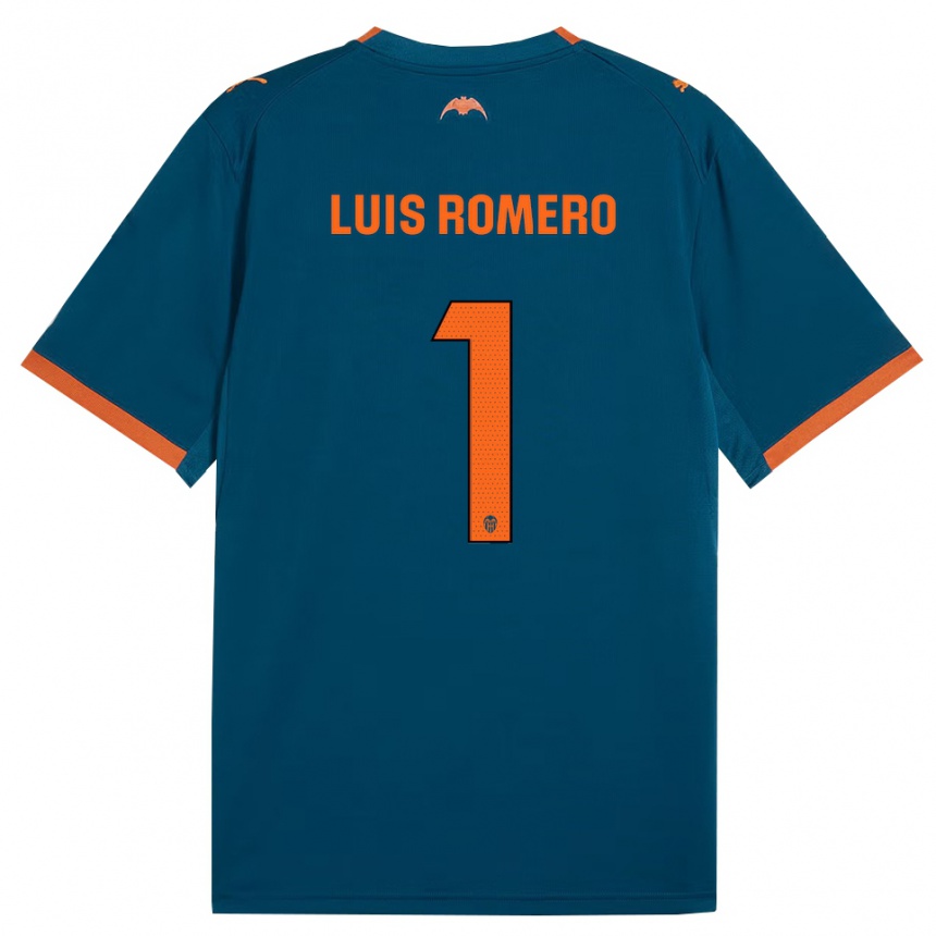 ילדים כדורגל Luis Romero #1 כחול דודג' כתום הרחק ג'רזי 2026/27 ילדים כדורגל Luis Romero #1 כחול דודג' כתום הרחק ג'רזי 2026/27