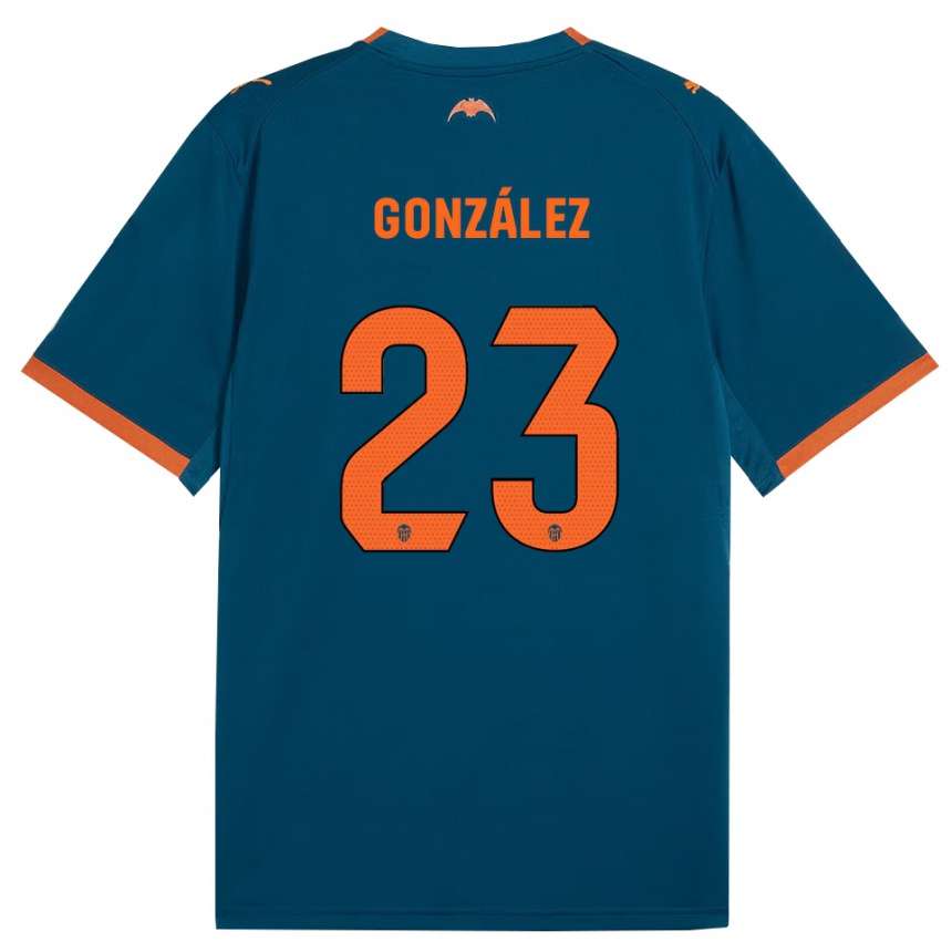 ילדים כדורגל Mario González #23 כחול דודג' כתום הרחק ג'רזי 2026/27