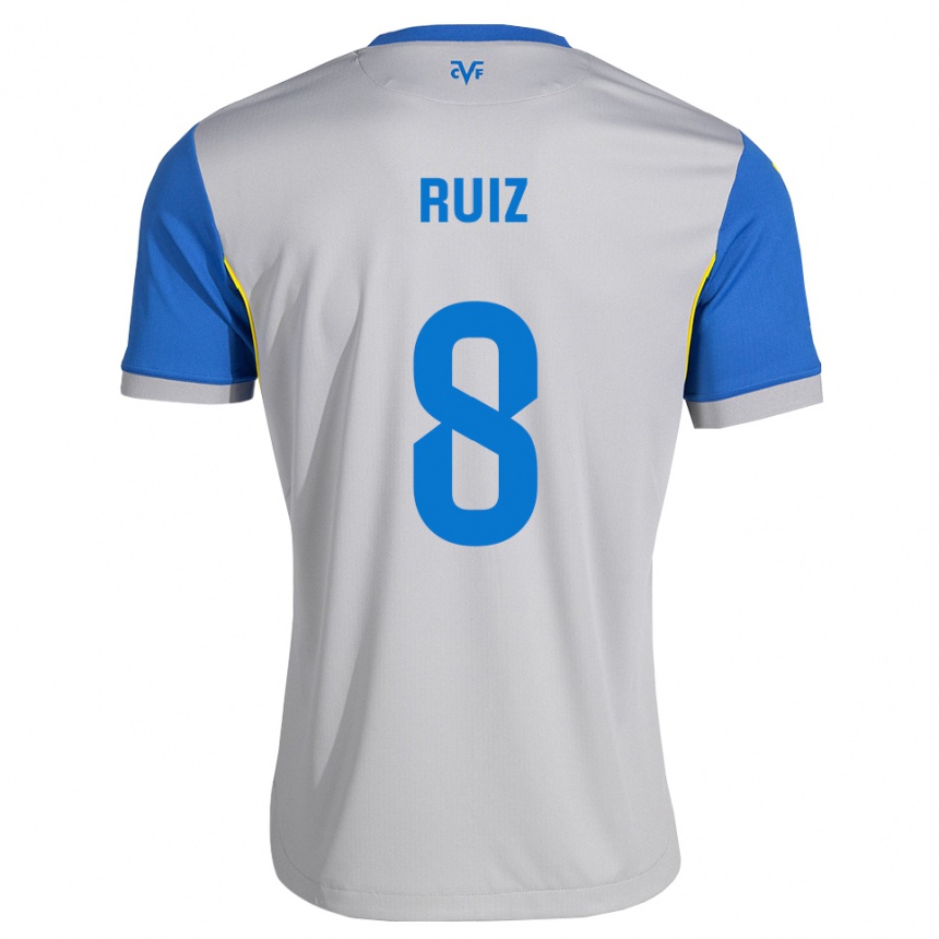 ילדים כדורגל Adri Ruiz #8 כחול דודג' אפור הרחק ג'רזי 2026/27