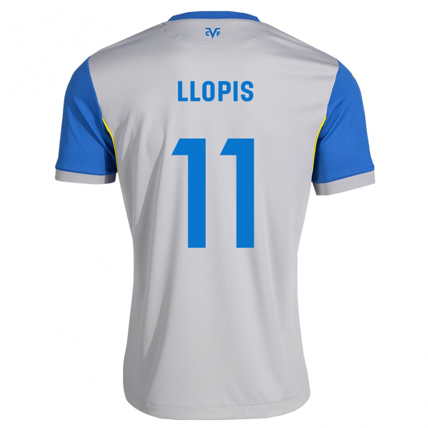 ילדים כדורגל Seydou Llopis #11 כחול דודג' אפור הרחק ג'רזי 2026/27 ילדים כדורגל Seydou Llopis #11 כחול דודג' אפור הרחק ג'רזי 2026/27