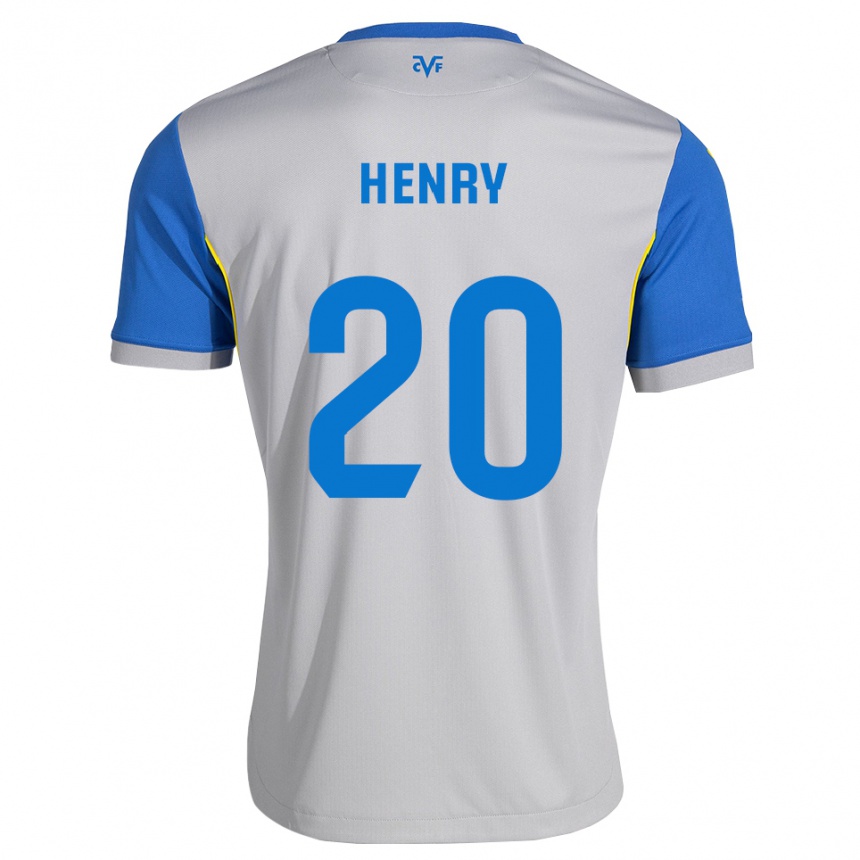 ילדים כדורגל Kevlin Henry #20 כחול דודג' אפור הרחק ג'רזי 2026/27