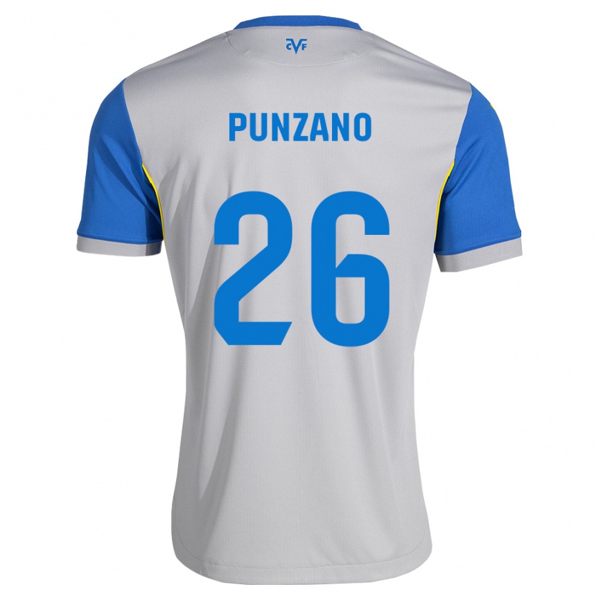 ילדים כדורגל Iker Punzano #26 כחול דודג' אפור הרחק ג'רזי 2026/27