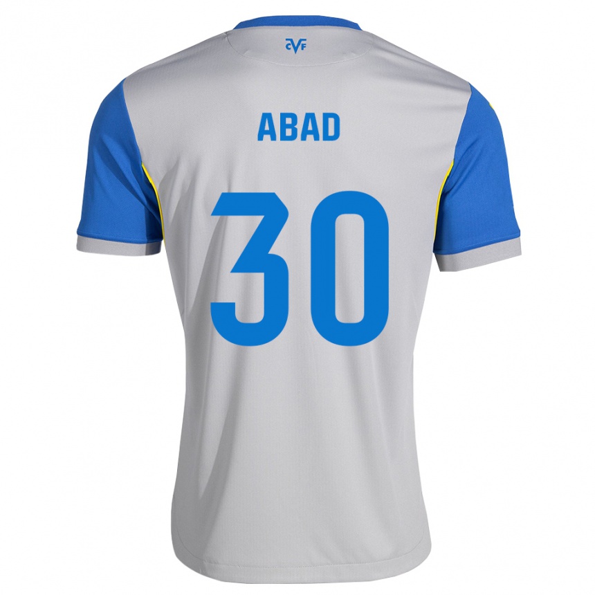 ילדים כדורגל Iker Abad #30 כחול דודג' אפור הרחק ג'רזי 2026/27