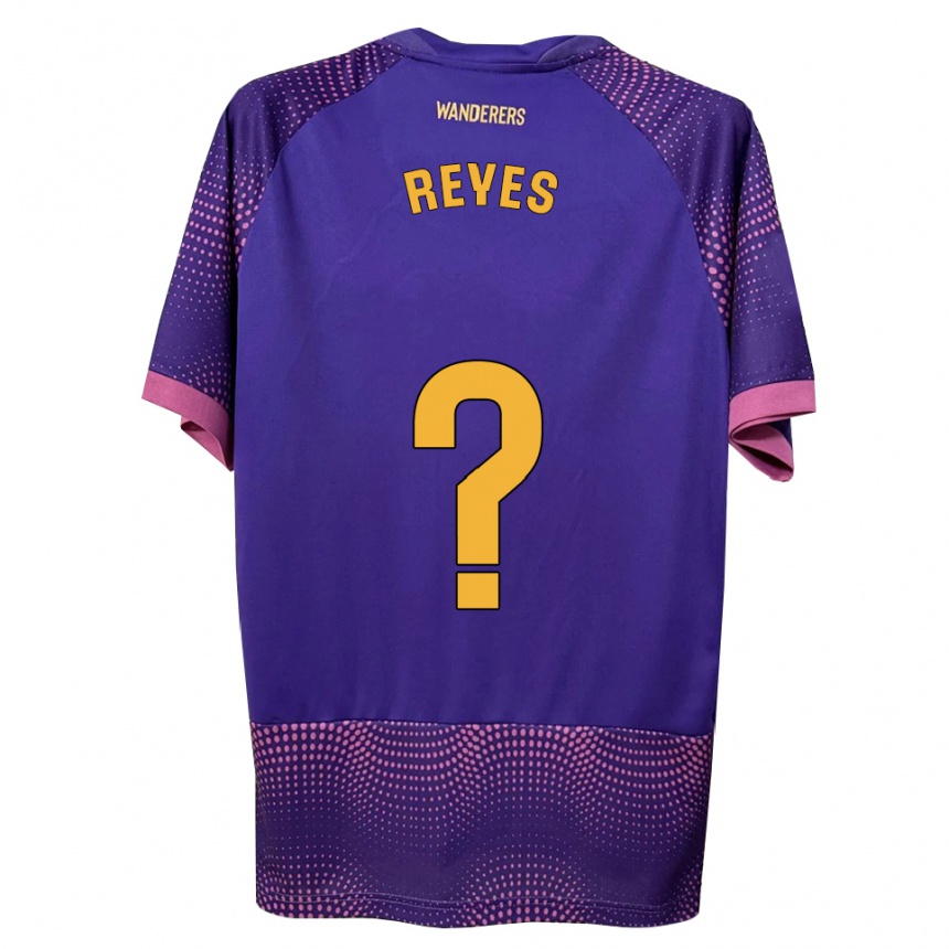 ילדים כדורגל Pablo Reyes #0 לבן ורוד סגול הרחק ג'רזי 2026/27