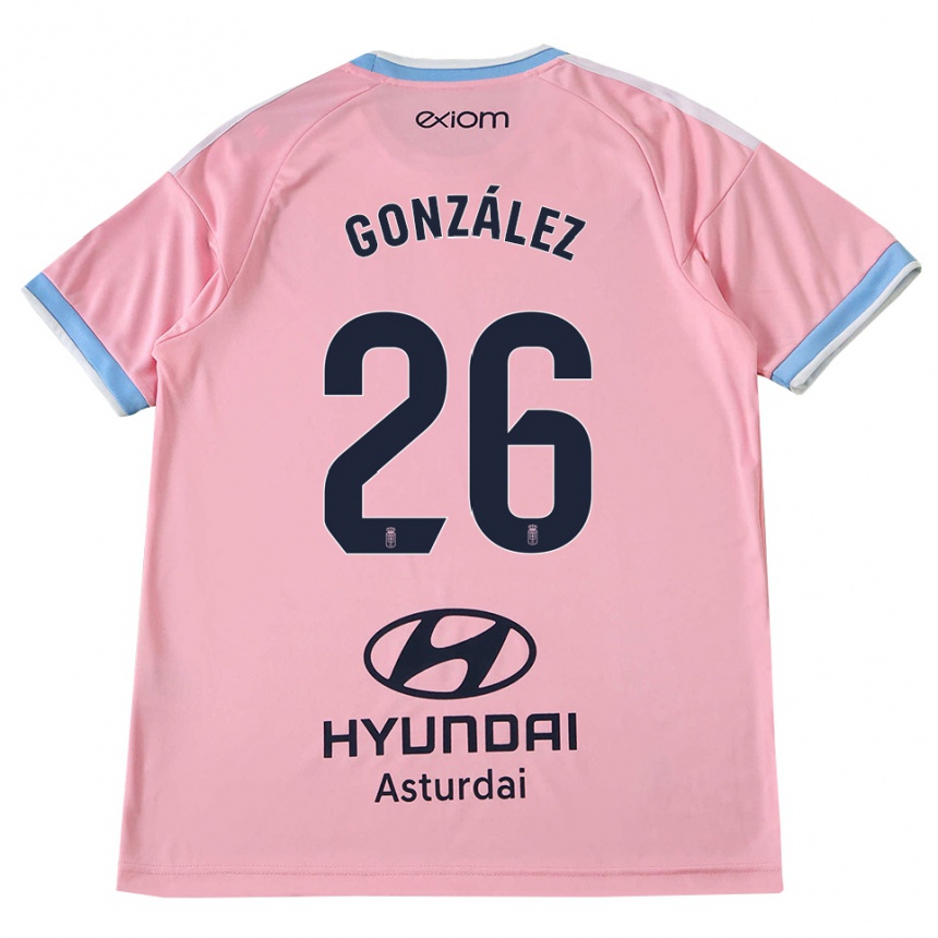 ילדים כדורגל Miguel González #26 כחול תירס ורוד הרחק ג'רזי 2026/27