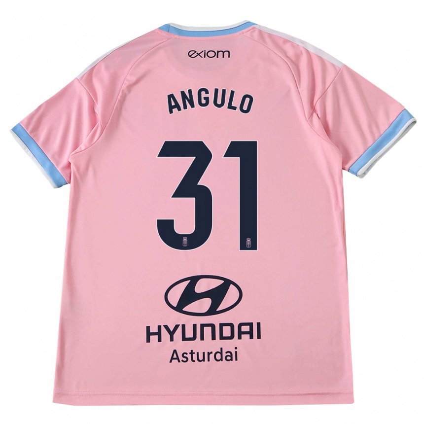 ילדים כדורגל Isi Angulo #31 כחול תירס ורוד הרחק ג'רזי 2026/27