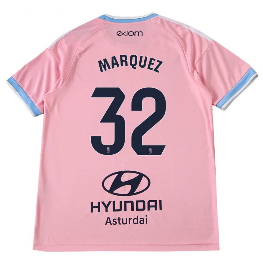ילדים כדורגל Gerard Marquez #32 כחול תירס ורוד הרחק ג'רזי 2026/27