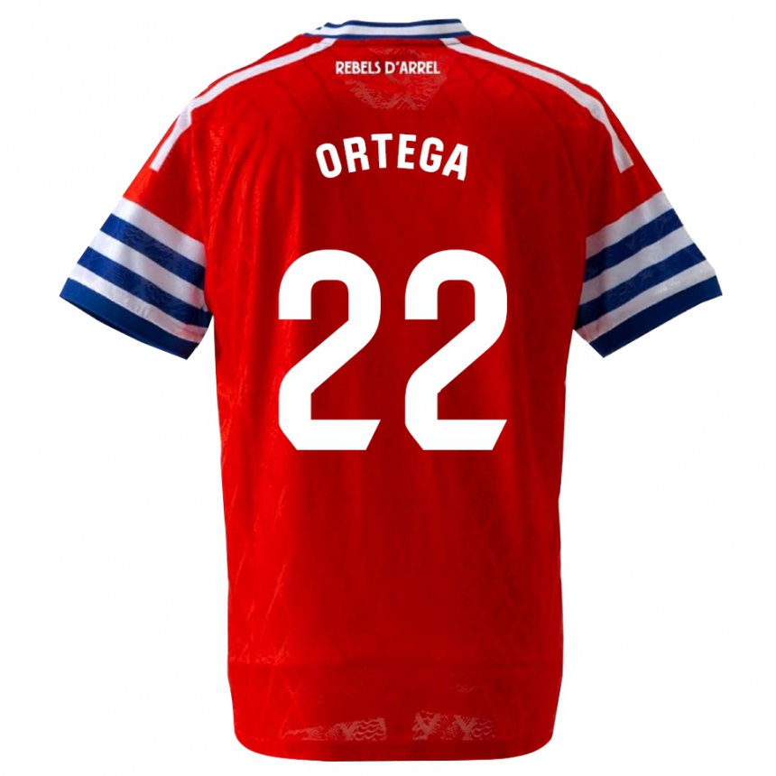 ילדים כדורגל Ricard Ortega #22 כחול מלכותי אדום הרחק ג'רזי 2026/27