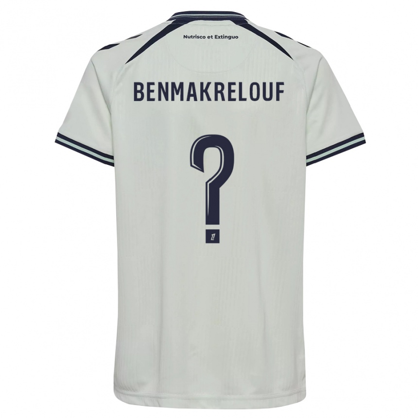 ילדים כדורגל Kwider Benmakrelouf #0 כחול חצות לבן הרחק ג'רזי 2026/27