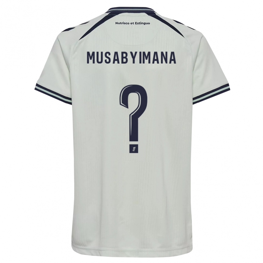 ילדים כדורגל Thierry Musabyimana #0 כחול חצות לבן הרחק ג'רזי 2026/27 ילדים כדורגל Thierry Musabyimana #0 כחול חצות לבן הרחק ג'רזי 2026/27
