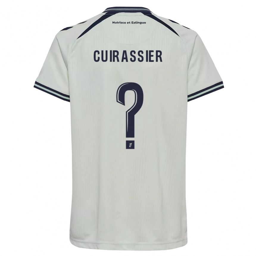 ילדים כדורגל Matthieu Cuirassier #0 כחול חצות לבן הרחק ג'רזי 2026/27