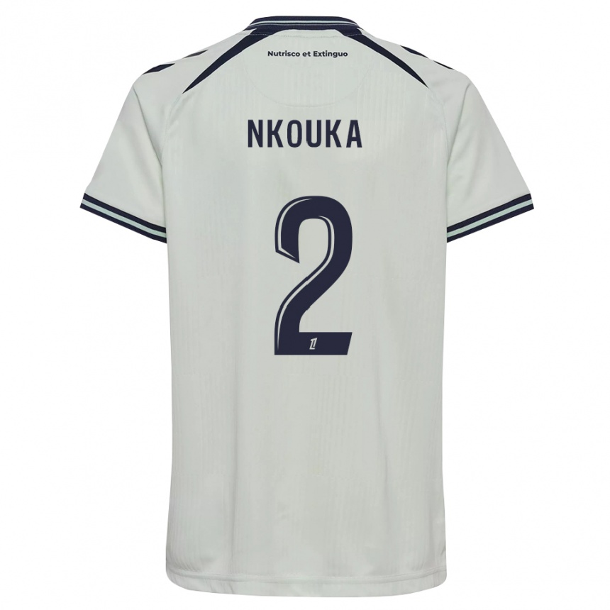 ילדים כדורגל Ethan Nkouka #2 כחול חצות לבן הרחק ג'רזי 2026/27