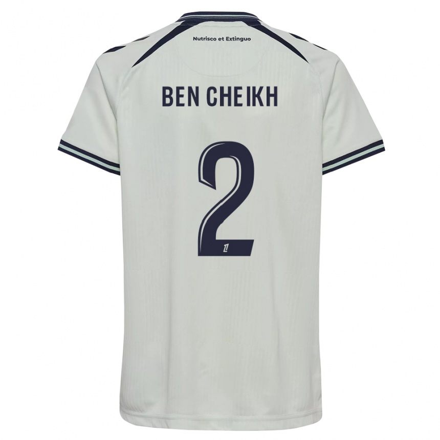 ילדים כדורגל Ayman Ben Cheikh #2 כחול חצות לבן הרחק ג'רזי 2026/27