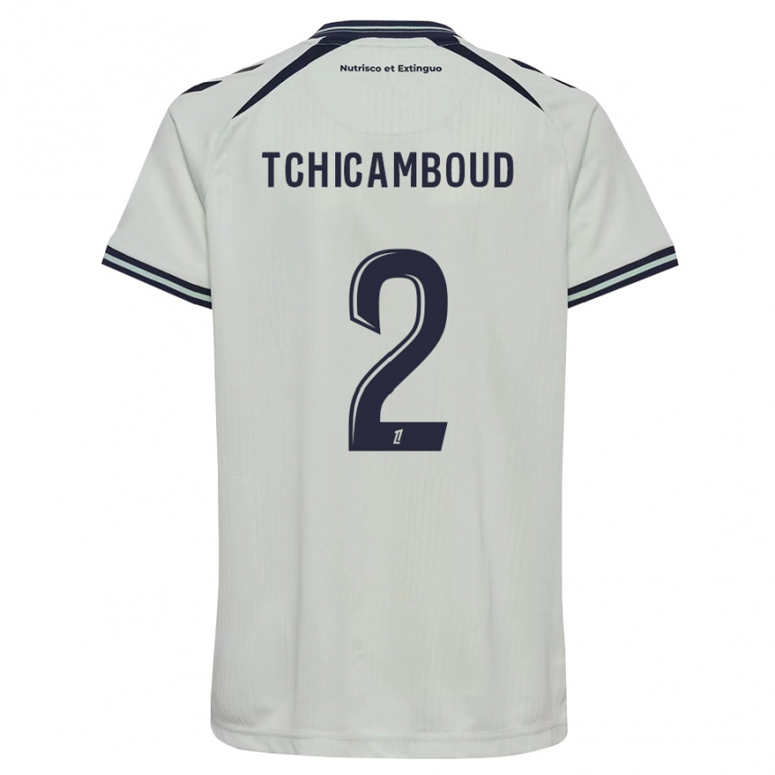ילדים כדורגל Steed Tchicamboud #2 כחול חצות לבן הרחק ג'רזי 2026/27