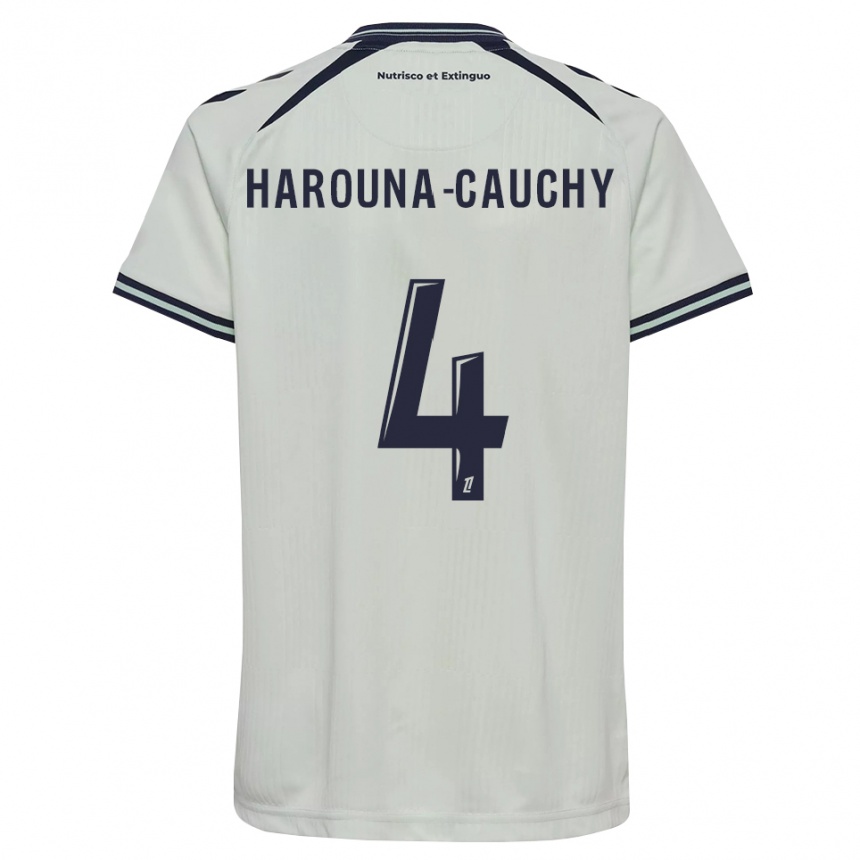 ילדים כדורגל Yllian Harouna-Cauchy #4 כחול חצות לבן הרחק ג'רזי 2026/27