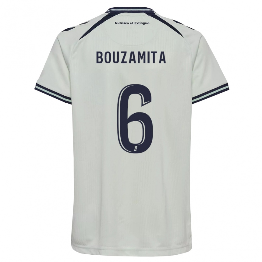 ילדים כדורגל Alexandre Bouzamita #6 כחול חצות לבן הרחק ג'רזי 2026/27 ילדים כדורגל Alexandre Bouzamita #6 כחול חצות לבן הרחק ג'רזי 2026/27