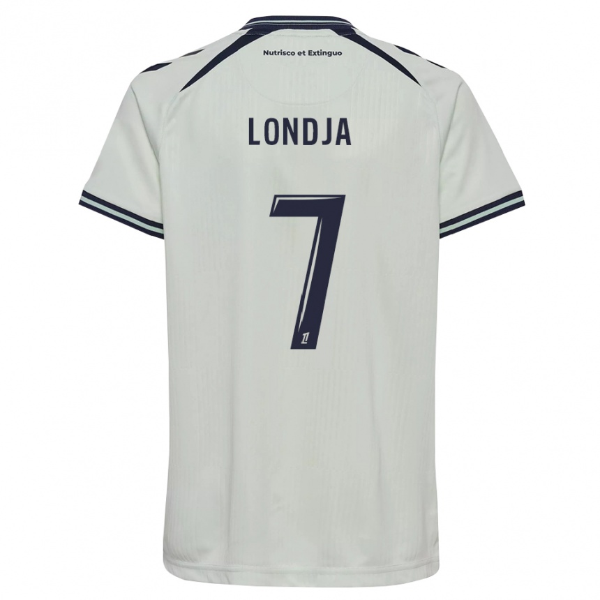 ילדים כדורגל Ruben Londja #7 כחול חצות לבן הרחק ג'רזי 2026/27