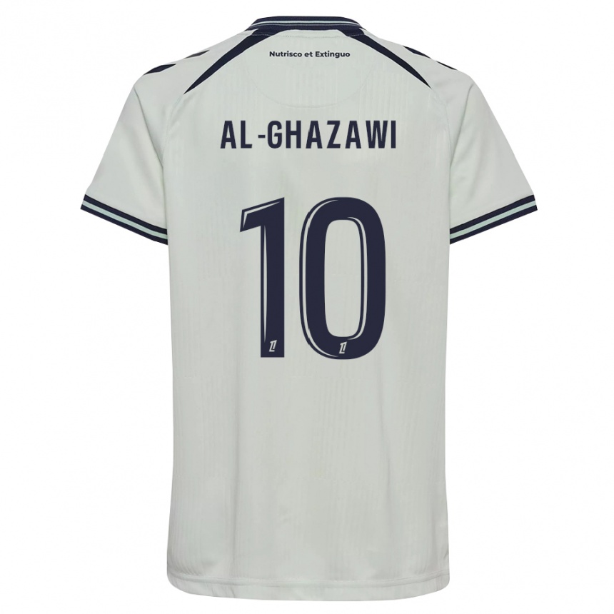 ילדים כדורגל Zayn Al-Ghazawi #10 כחול חצות לבן הרחק ג'רזי 2026/27
